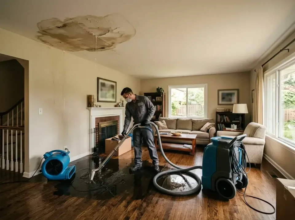 attic-pipe-burst-ceiling-drip-008 — frequently asked questions, Water Damage Restoration & Carpet Care in Southport, IN